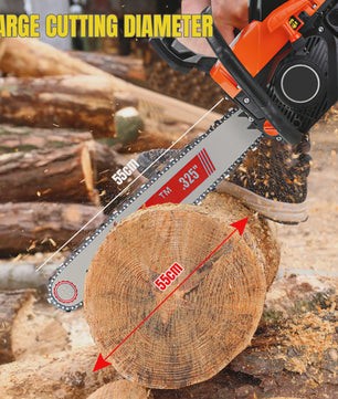 Krachtige Benzine Kettingzaag 58CC - 20 Inch Bar - Voor Bosbouw, Tuin & Houtbewerking
