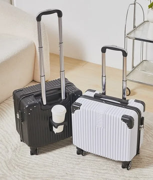 18-inch Trolley Koffer met Bekerhouder - Stijlvol en Praktisch Reisbagage