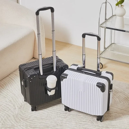 18-inch Trolley Koffer met Bekerhouder - Stijlvol en Praktisch Reisbagage