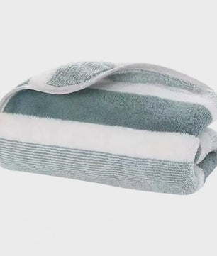Zachte Gestreepte Handdoek & Badhanddoek Set - Sneldrogend en Absorberend