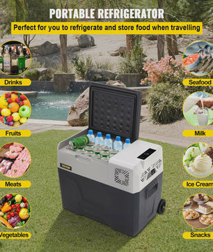 Draagbare Mini Koelkast & Vriezer 30L/40L/50L - Compressor Koelbox voor Auto, Camping & Picknick