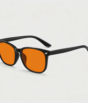 Blauw Licht Blokkerende Bril voor Mannen - Rode/Oranje Lens voor Betere Slaap, Gaming & Computergebruik - Vermindert Oogvermoeidheid
