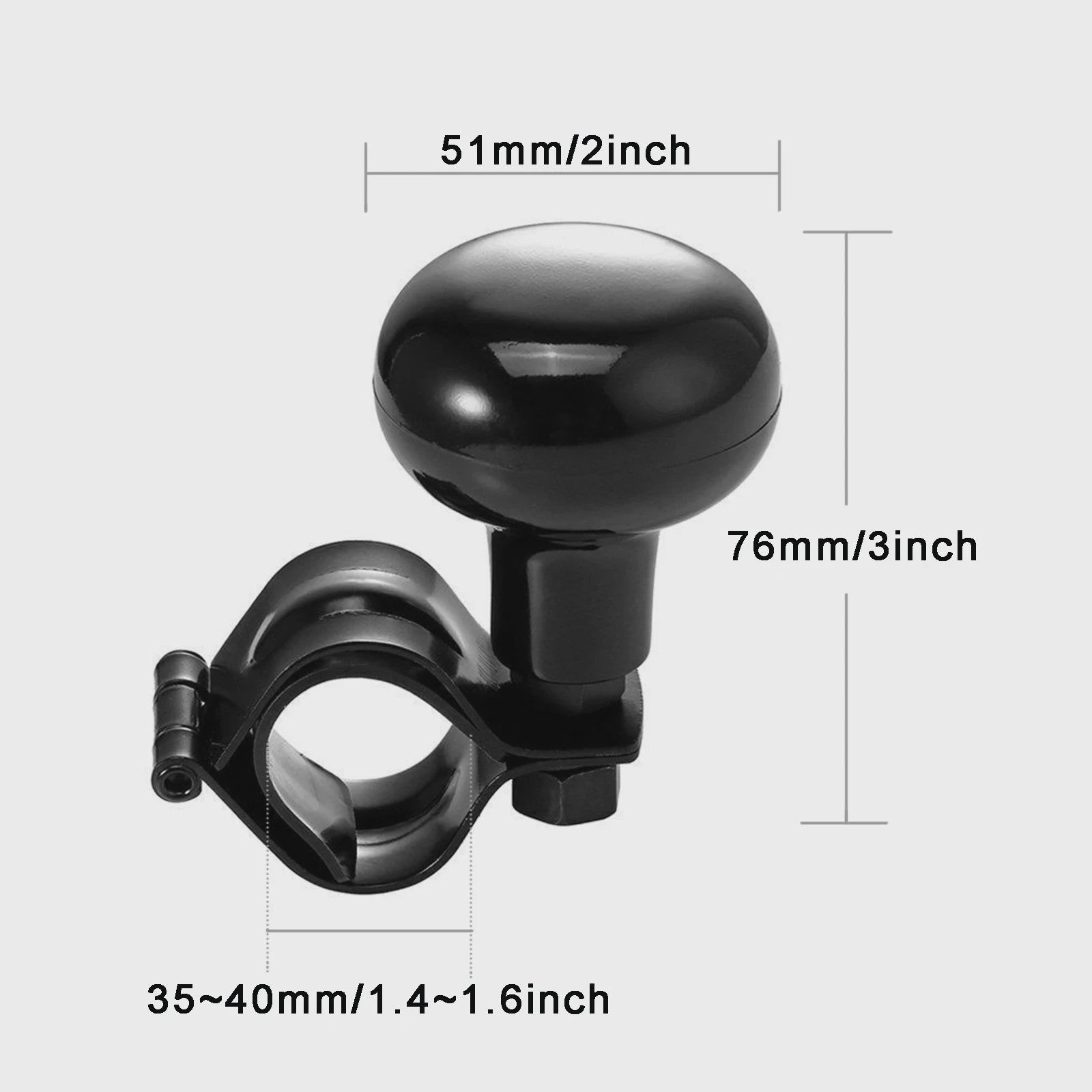 Universele Anti-slip Stuurwiel Spinner Knop - Verhoog Grip & Controle