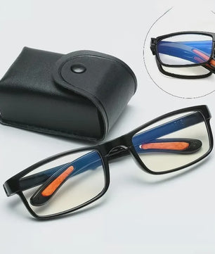 Opvouwbare Leesbril met Anti Blauw Licht & Etui - Retro Unisex Pocket Bril