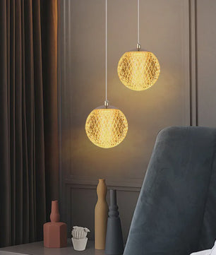 Moderne Sfeerverlichting Hanglamp - Kristallen Bol Design voor Slaapkamer & Nachtkastje