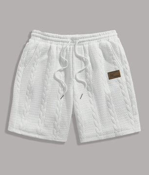 Heren Casual Shorts met Koord - Wit, Ademend & Los - 5 Inch Binnenbeenlengte
