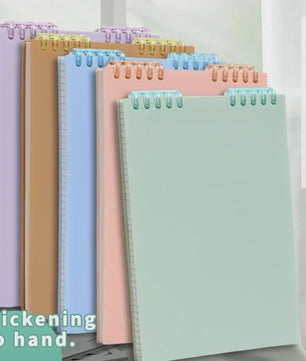 A5 Dik Notitieboek met Spiraalbinding - 60 Vel Lijn Papier