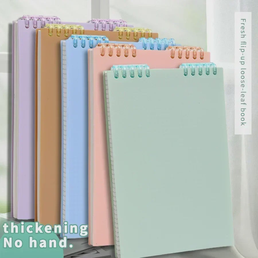 A5 Dik Notitieboek met Spiraalbinding - 60 Vel Lijn Papier