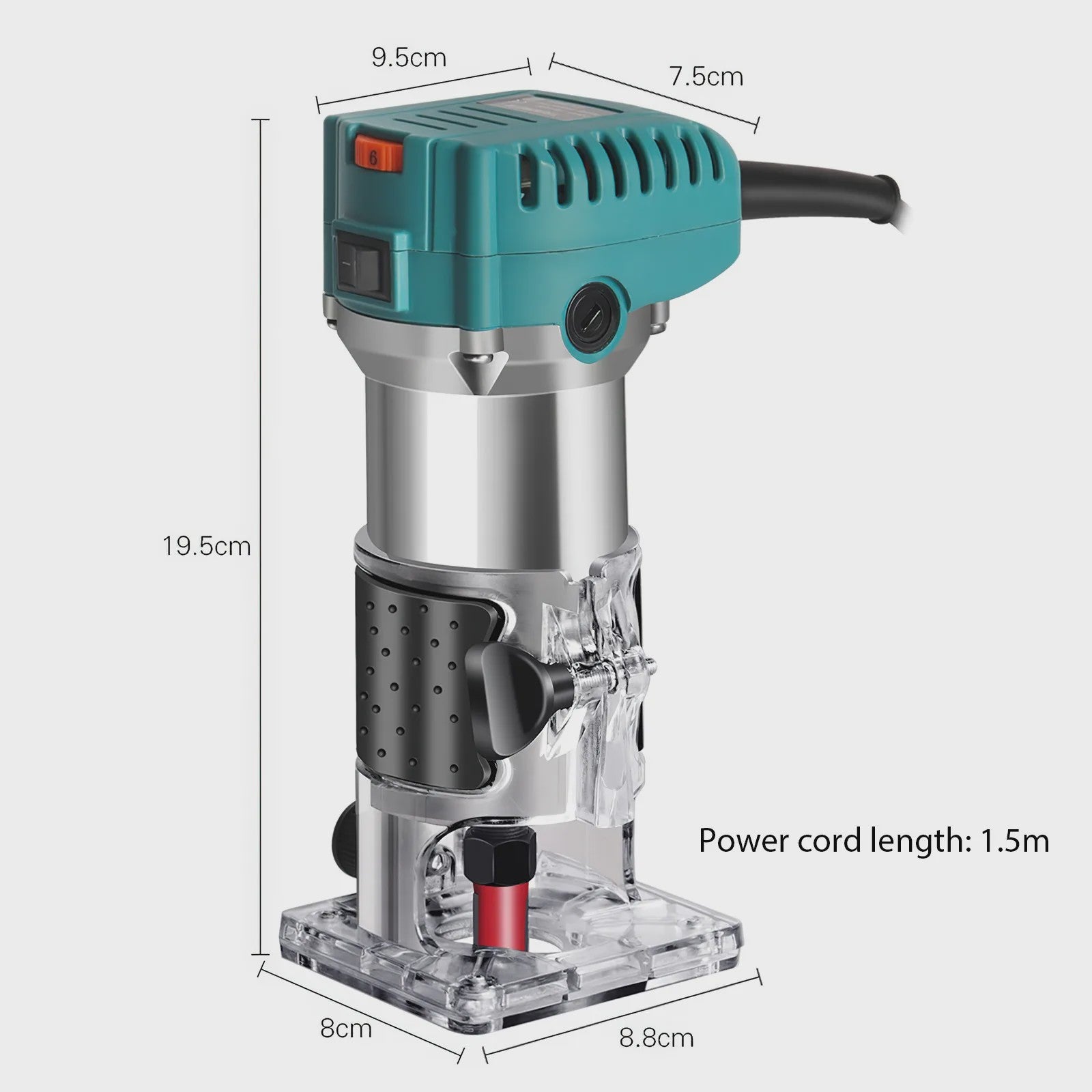 Krachtige 1380W Elektrische Hout Router & Trimmer voor Frezen, Graveren en Frezen