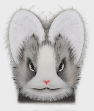 Realistisch Pluche Konijnenmasker - Fursuit Accessoire voor Cosplay, Feest & Halloween