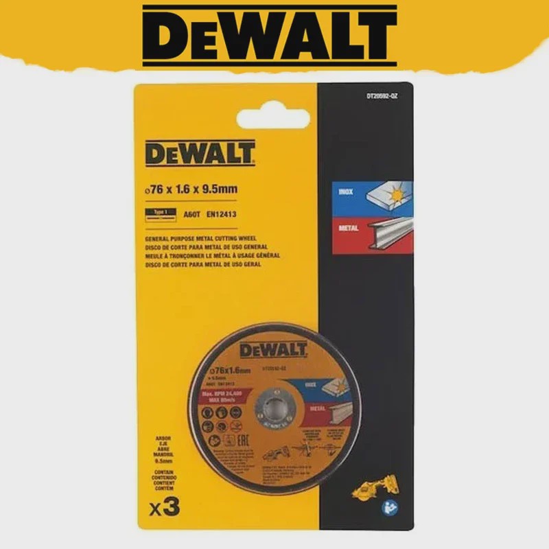 DEWALT 76mm INOX Metaal Zaagschijf - 3 Stuks (DT20592-QZ) - Voor Multimateriaal