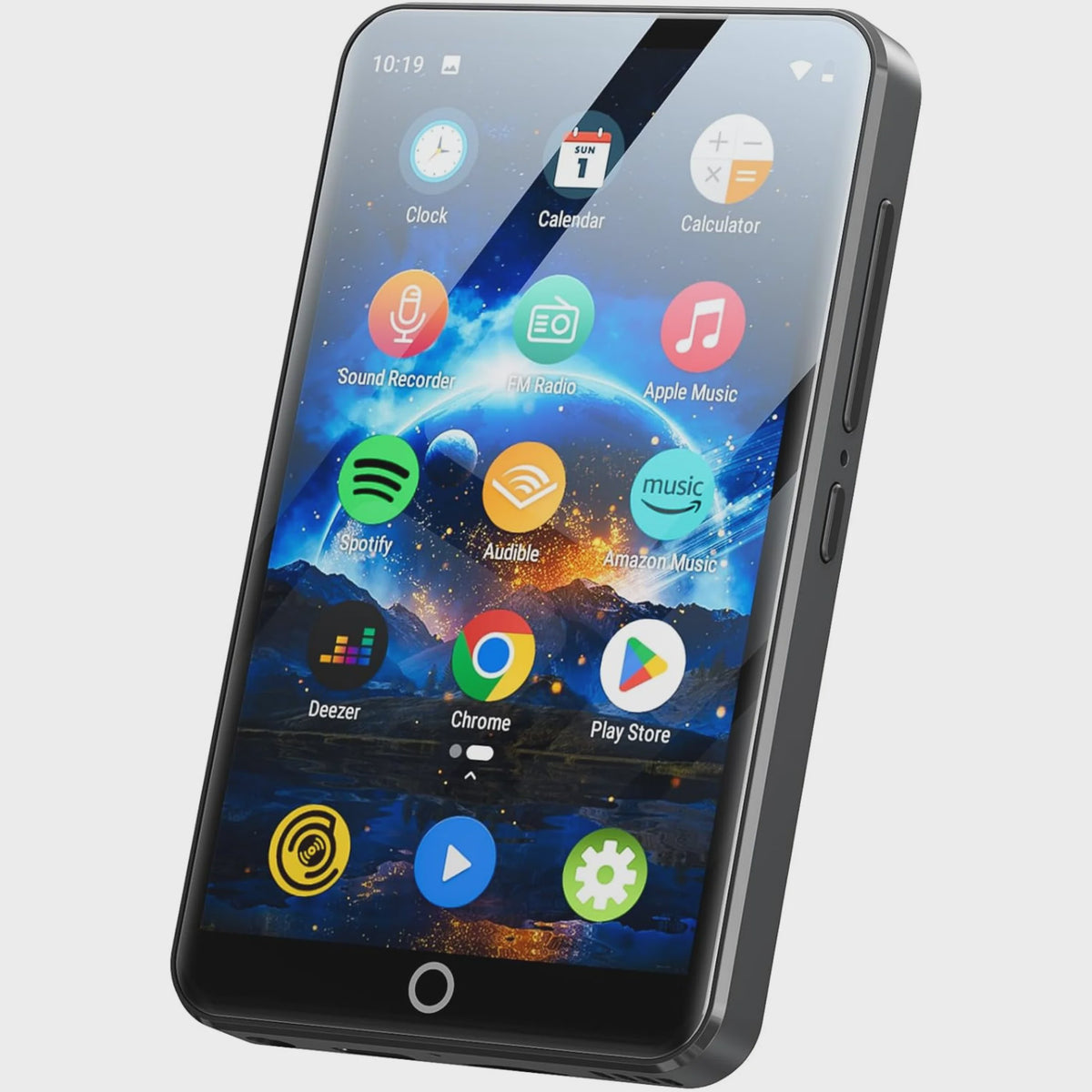 MP3 Speler met Bluetooth & WiFi: 4" Touchscreen, Android 9.0, 8-Core Processor