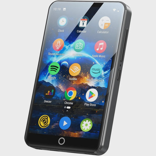 MP3 Speler met Bluetooth & WiFi: 4" Touchscreen, Android 9.0, 8-Core Processor