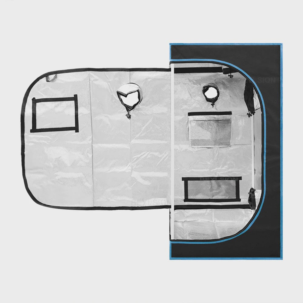 Kweekkas 60x60x120cm - Indoor Groeitent met Afneembare Bodemlade en Touw Cadeau