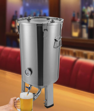 Roestvrijstalen Fermentatietank 26.6L (7.04 Gal) met Conische Bodem voor Bierbrouwen Thuis