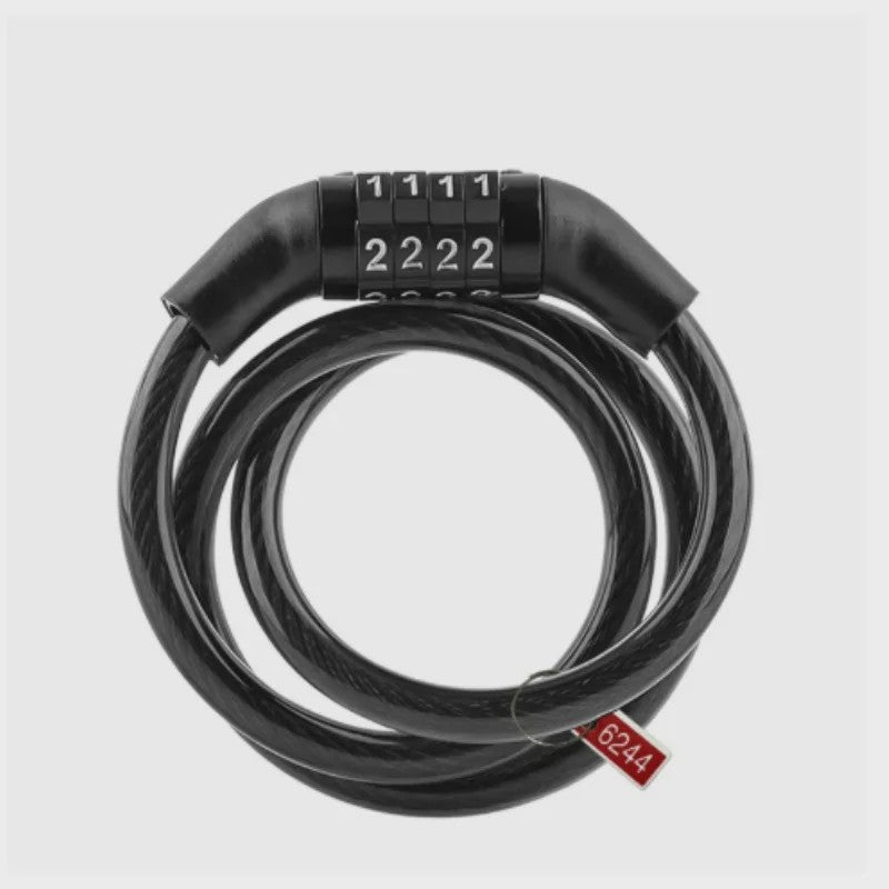 4-Cijferig Kabelslot: Veilig Anti-diefstal Slot voor Motor, Fiets & Helm