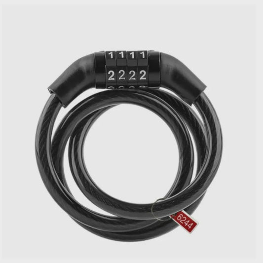4-Cijferig Kabelslot: Veilig Anti-diefstal Slot voor Motor, Fiets & Helm