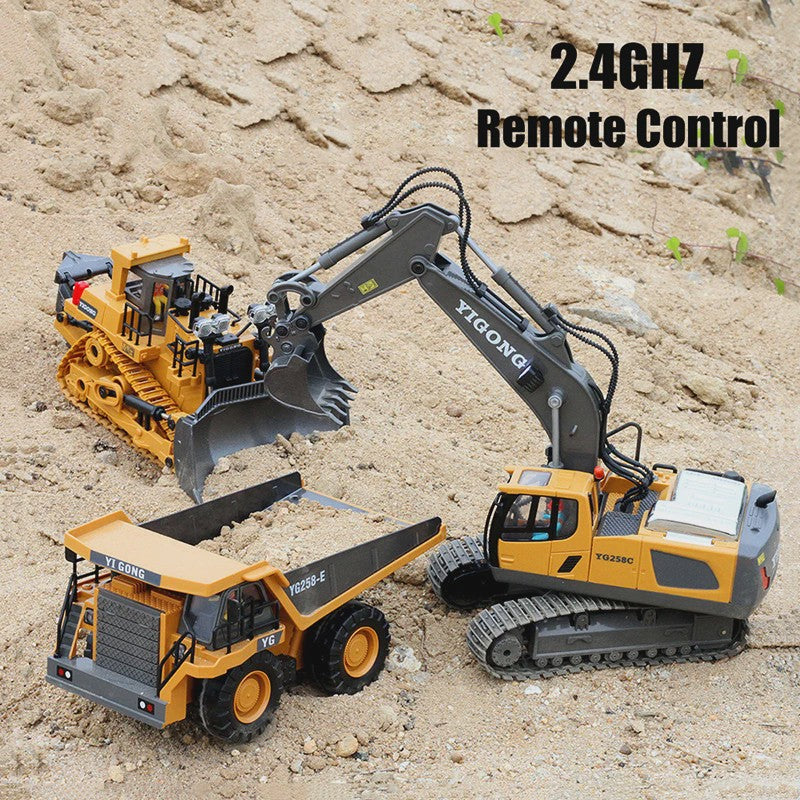 RC Graafmachine 1:20 - 11 Kanaals Afstandsbediening Speelgoed Voertuig met Geluid en Licht