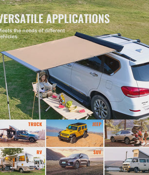 Waterdichte Autoluifel - Uittrekbare Luifel voor Auto, SUV, Camper - Inclusief Opbergtas