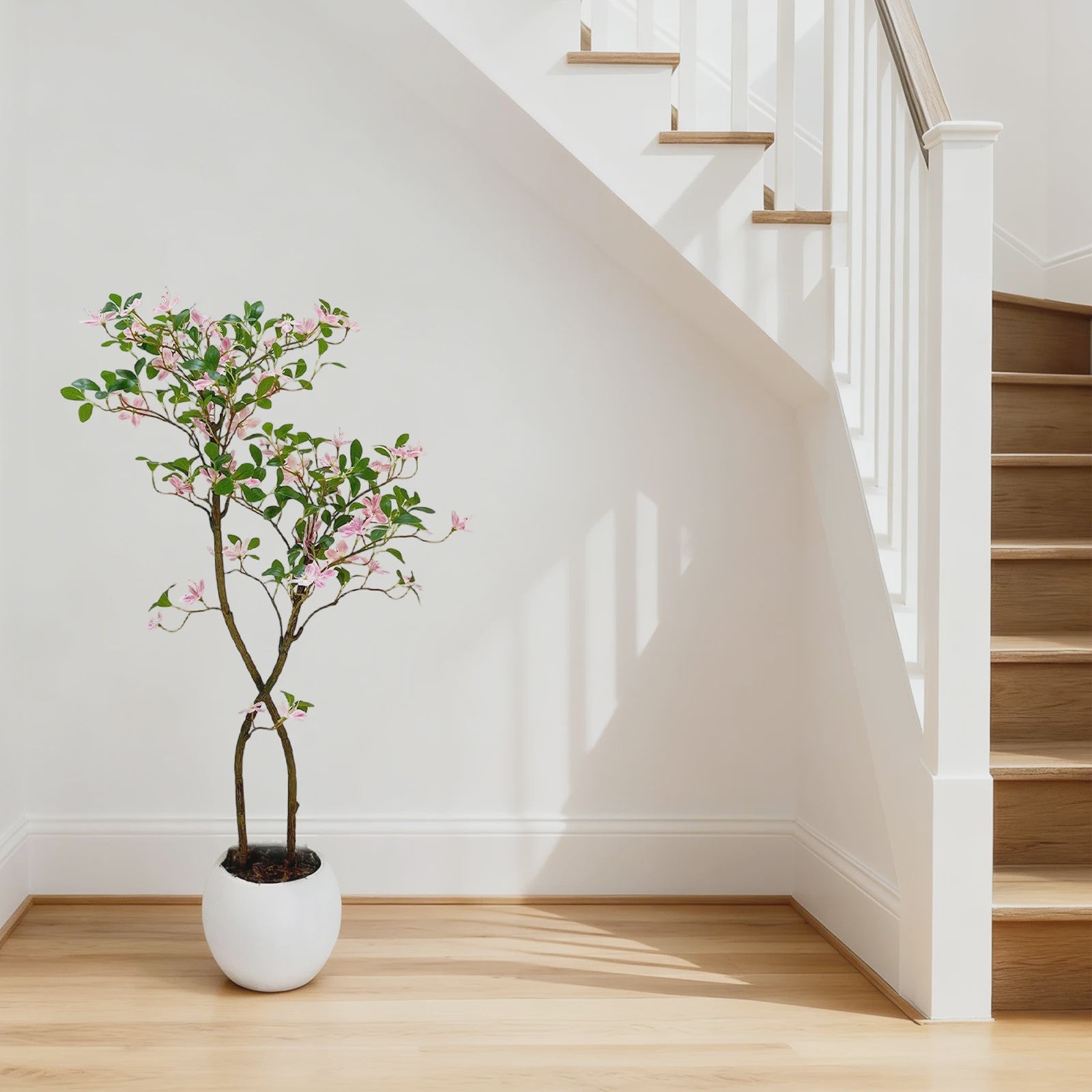 Hoge Kunst Jasmijnboom met Bloemen - Realistische Nep Jasmijnplant voor Binnen & Buiten
