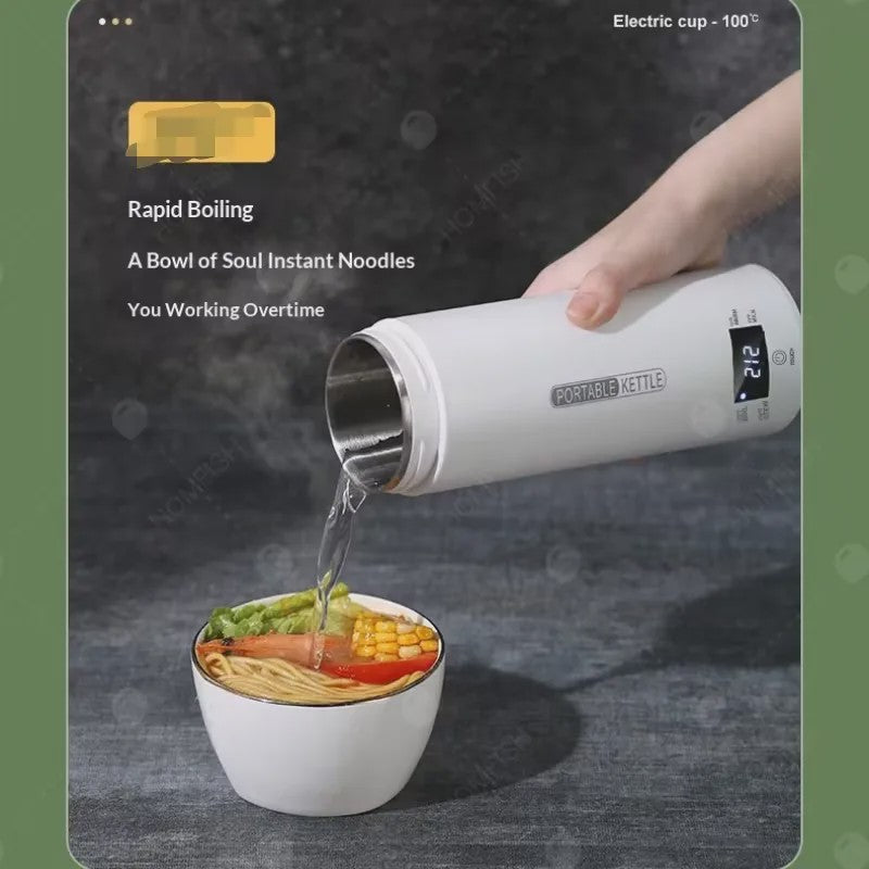 Draagbare Elektrische Waterkoker 450ml - Ideaal voor Thee, Koffie & Reizen