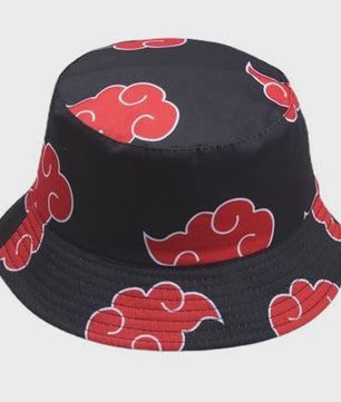 Unieke Bucket Hat met Japanse Wolk Print - Zonbescherming en Stijl