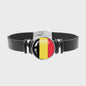 Leren Armband met Vlag van [Land] - Stijlvolle Bangle voor Dames en Heren