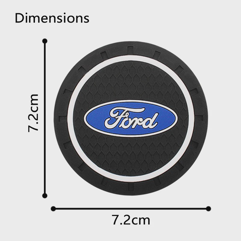 Ford Bekerhouder Matten - Antislip en Beschermend Interieur Accessoire