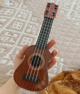 Houten Mini Gitaar Speelgoed met 4 Snaren - Ideaal voor Kinderen en Beginners