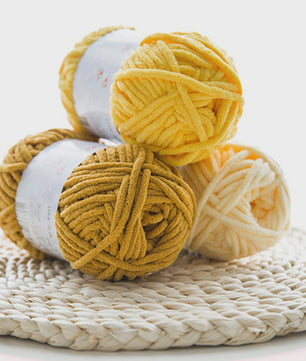 Zacht Chenille Garen 50g - Dik Velvet Garen voor Handwerken & DIY Baby Projecten