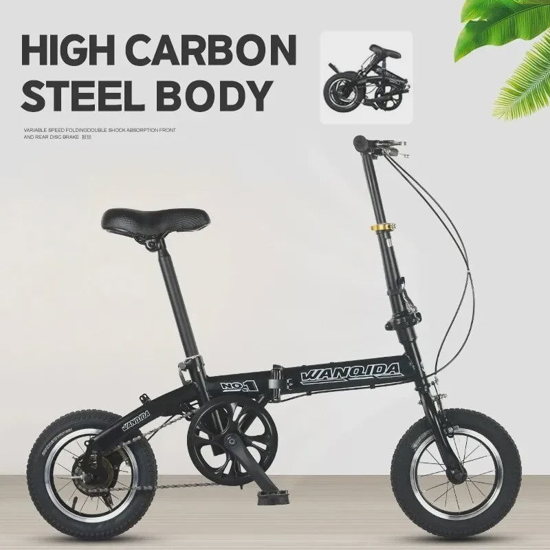 Opvouwbare Mountainbike - Lichtgewicht High-Carbon Staal, 200kg Draagvermogen