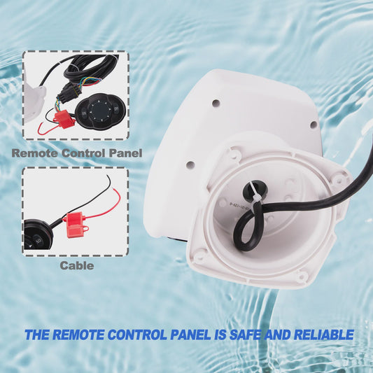12V 100W Marine Afstandsbedienbare Spotlight - Krachtige Zoekstraal voor Boot, Jacht, Auto