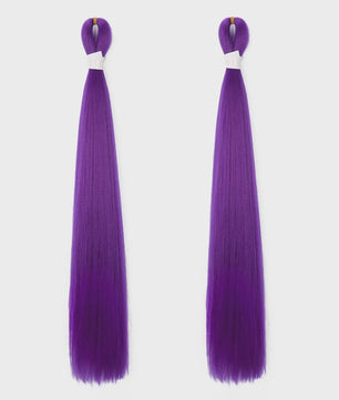 2x Paarse Jumbo Braids Haarverlenging - 26 Inch Synthetisch Yaki Vlecht Haar