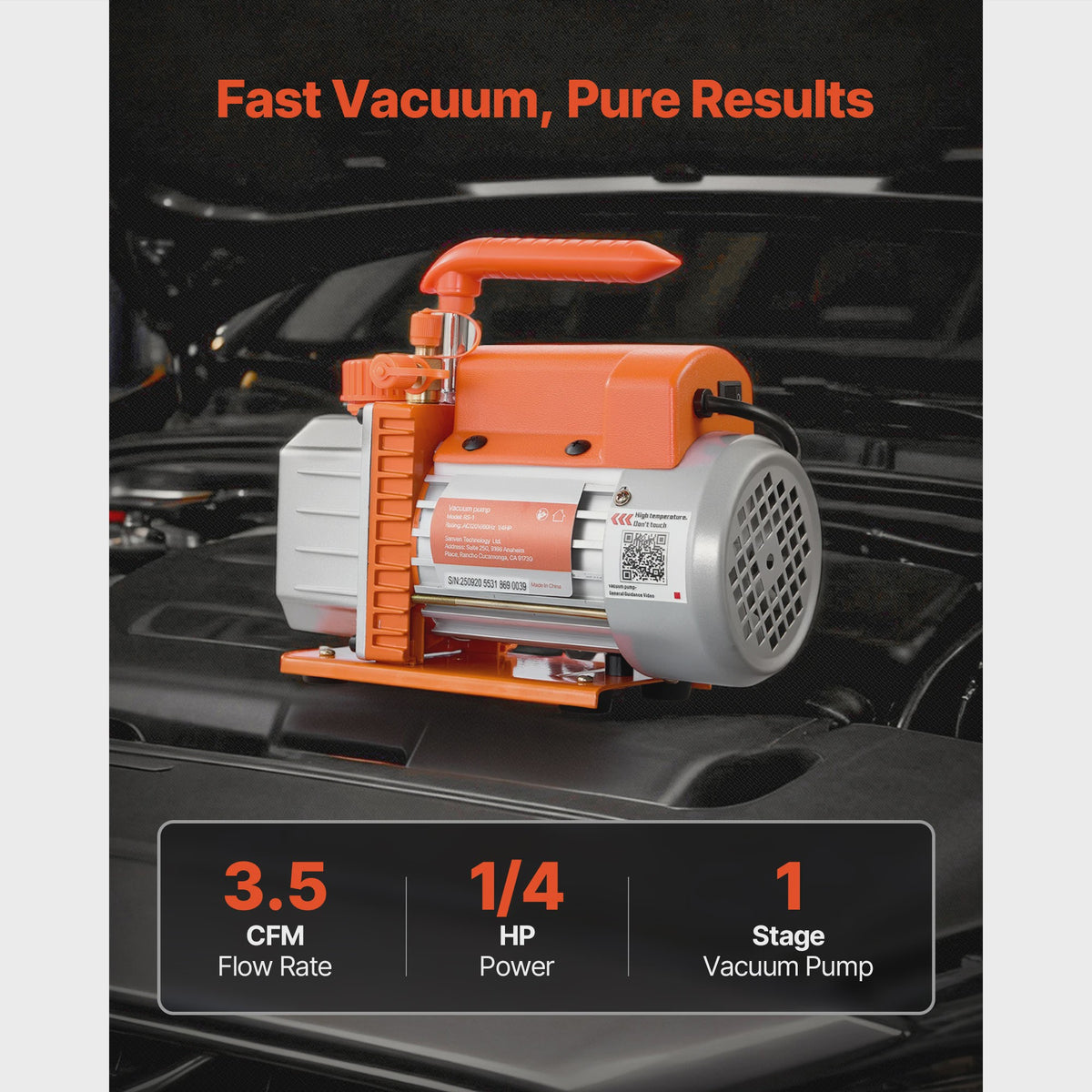 SucceBuy Vacuümpomp voor HVAC: 1- & 2-Traps, 3.5-7 CFM