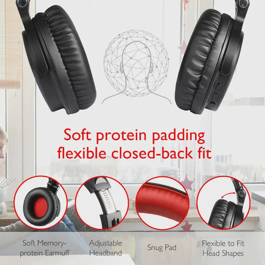 Oneodio Draadloze Bluetooth 5.2 Gaming Headset met 110 Uur Batterijduur & Boom Microfoon