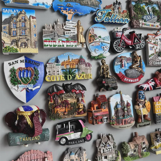 Set Koelkastmagneten: Wereldsteden & Iconische Locaties - Ibiza, Londen, Rome, Thailand & Meer