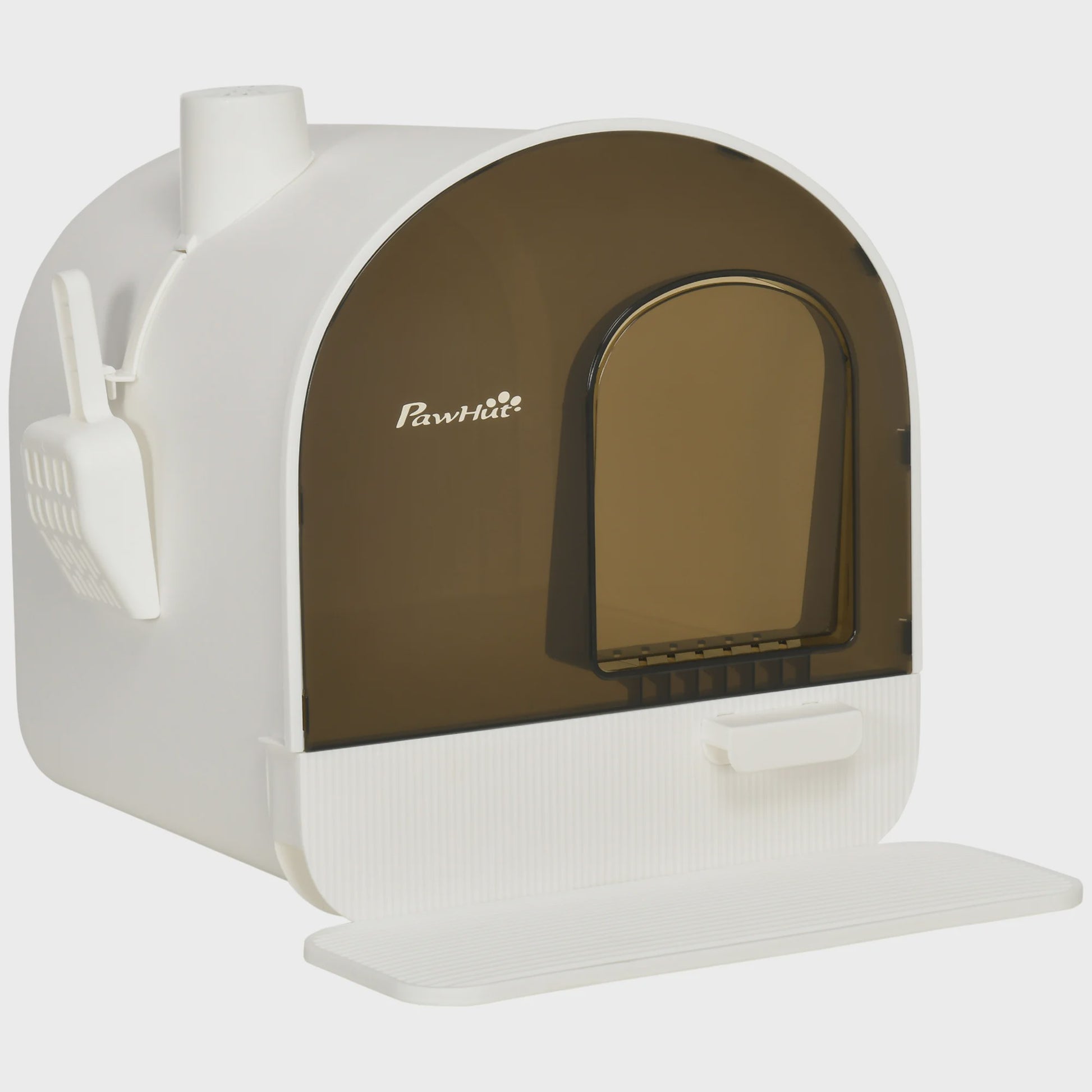 PawHut Gesloten Kattenbak met Lade, Schep en Mat - 43x44x47cm