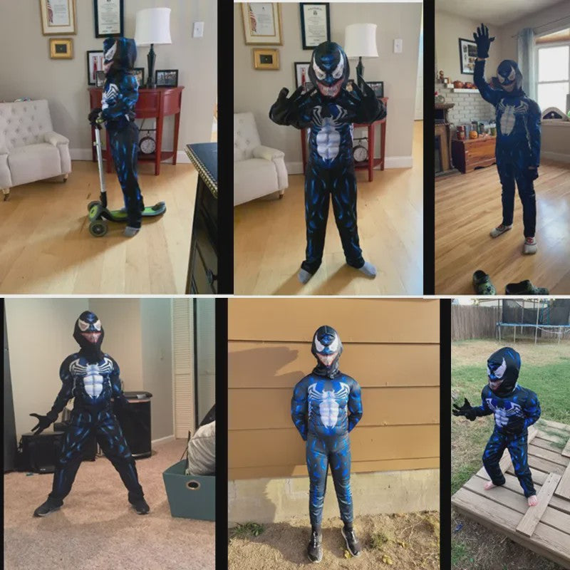 Kinder Spider-Man Kostuum Jumpsuit - 3D Spandex Superhelden Onesie voor Halloween & Cosplay