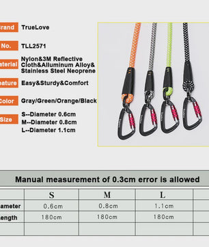 TrueLove Nylon Hondentuig met Reflecterende Haak en Neopreen Handvat