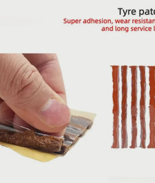 Professionele Bandenreparatieset voor Auto & Fiets - Tubeless Bandenplak Kit met Rubberstrips