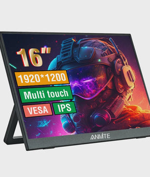 16-inch Draagbare Monitor met Touchscreen Optie, 1200P HDR IPS, Type-C & HDMI - Ideaal voor Gaming en Productiviteit