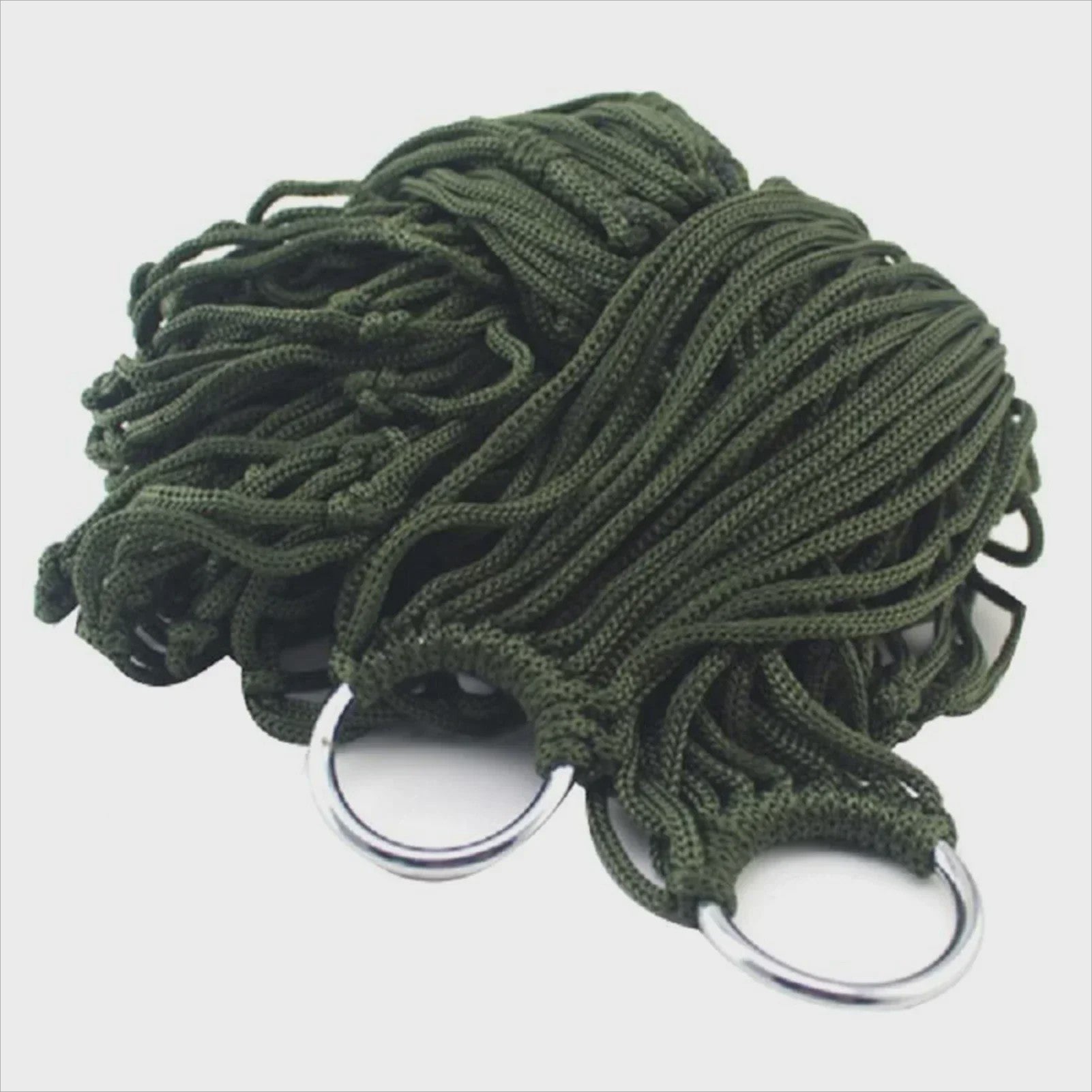 Draagbare Nylon Touw Hangmat - Ademende Mesh Schommelstoel voor Buiten & Binnen