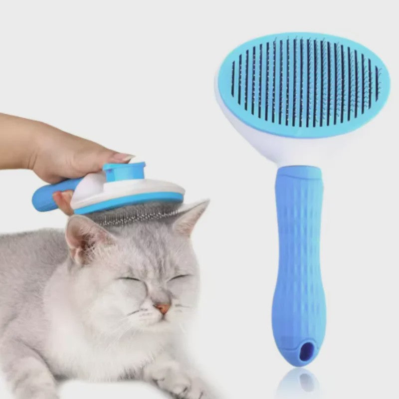 Zelfreinigende Honden- en Kattenborstel – Efficiënte Haarverwijderaar voor Verzorging