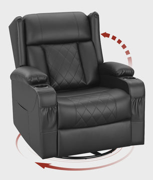 Draaibare Fauteuil met Verstelbare Rugleuning en Voetensteun | Comfortabel en Stijlvol
