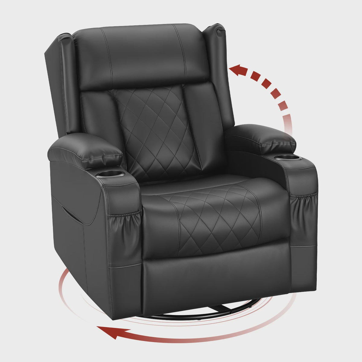 Draaibare Fauteuil met Verstelbare Rugleuning en Voetensteun | Comfortabel en Stijlvol