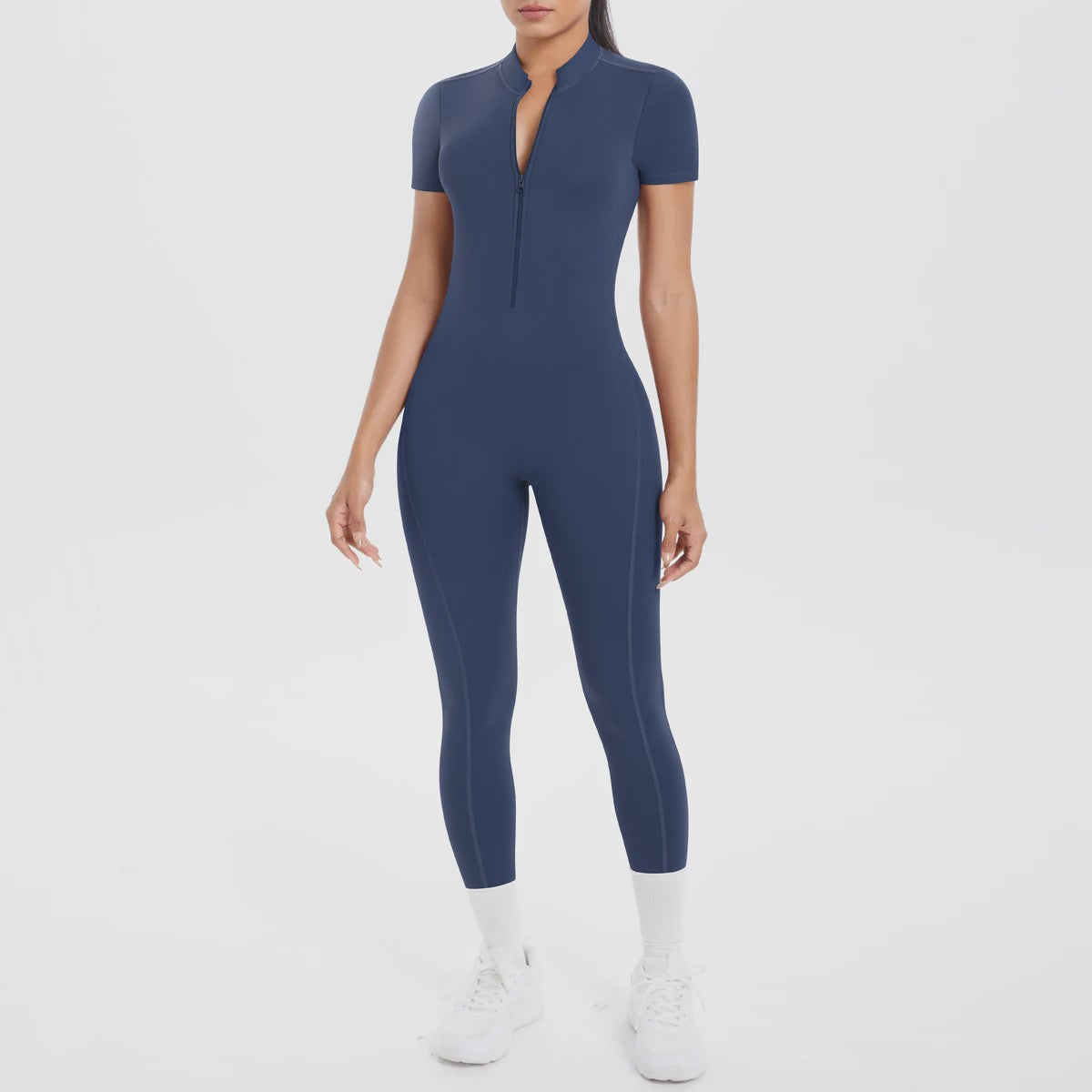 Dames Bodycon Jumpsuit met Scrunch Billen - Perfect voor Dans, Fitness & Yoga