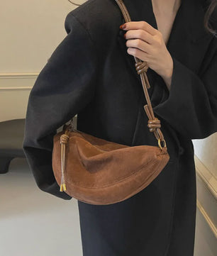 Trendy Kunstsuède Schoudertas Dames - Onderarm & Crossbody Tas