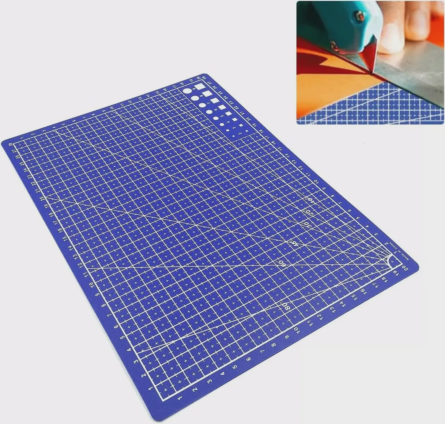 PVC Snijmat A3/A4/A5 - Beschermende Werkbank Onderlegger voor Handwerk, Naaien & Precisiewerk