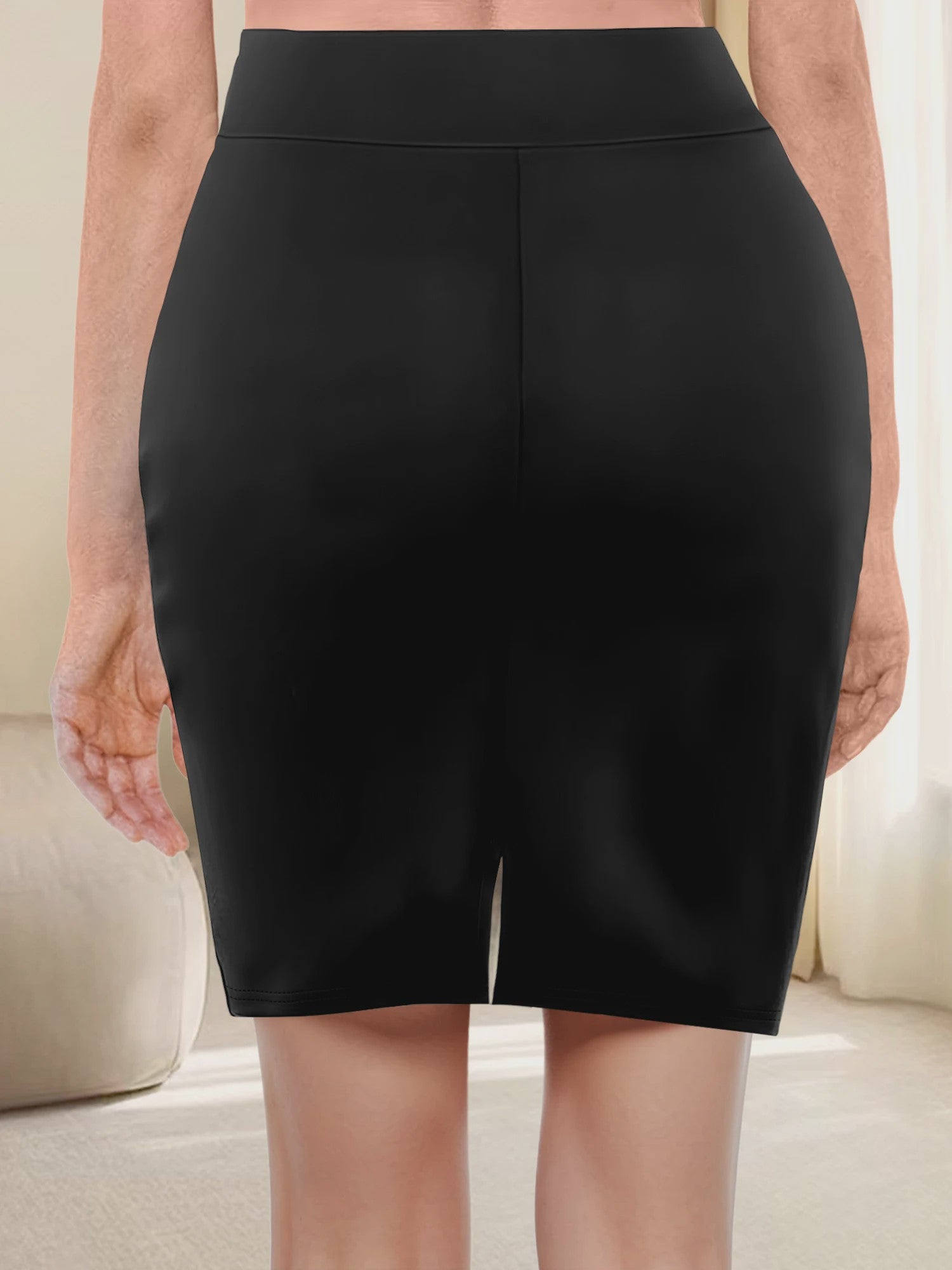 Elastische Kokerrok Dames - Stijlvolle Half Bodycon Rok voor Werk en Casual