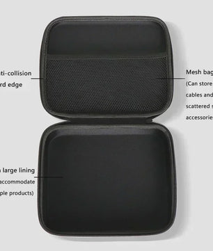 Veelzijdige EVA Hardcase Opbergdoos - Schokbestendig en Draagbaar voor Oordopjes, Accessoires & Make-up